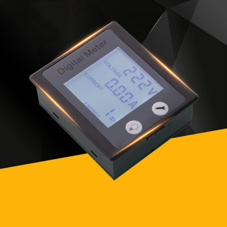 peacefair PZEM-011 AC Digital Display Multi-function Voltage and Current Meter Electrician Instrument, Specification:Host + Closed CT
