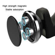 2 PCS Car Multifunctional Rear Headrest Mobile Phone Hook(Three Generation Magnetic Blue)