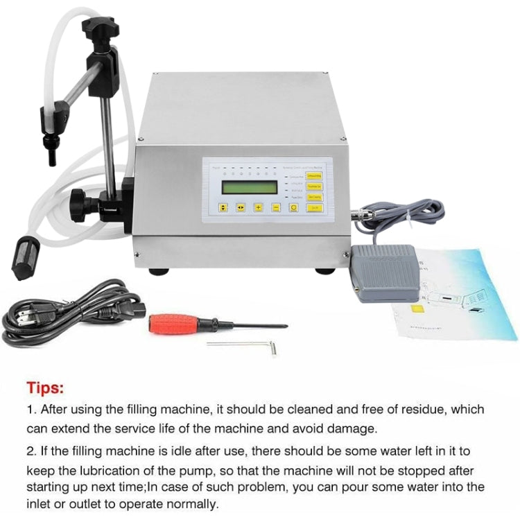 Mini Portable Electric Digital Control Pump Liquid Filling Machine LCD Display Milk Bottles Filler 220V