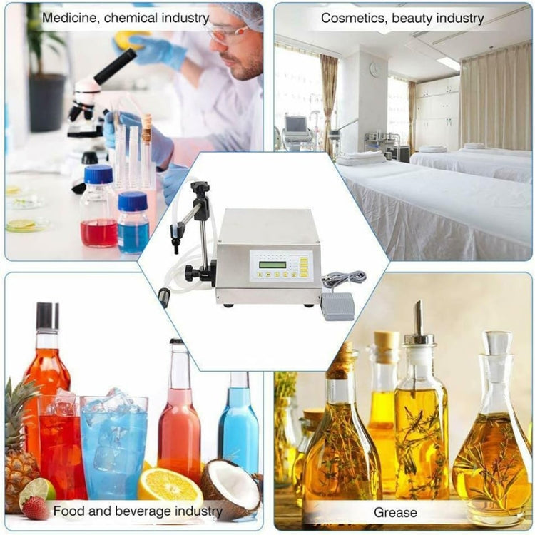 Mini Portable Electric Digital Control Pump Liquid Filling Machine LCD Display Milk Bottles Filler 220V