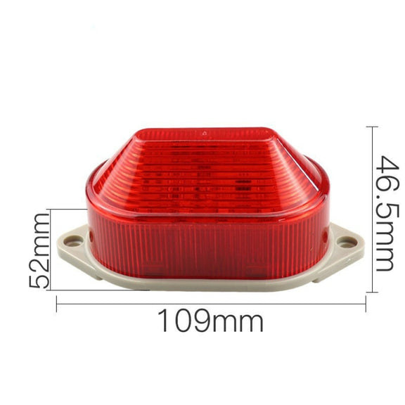 DC24V Led Mini Strobe Signal Warning Light Silent Warning Light(Blue)