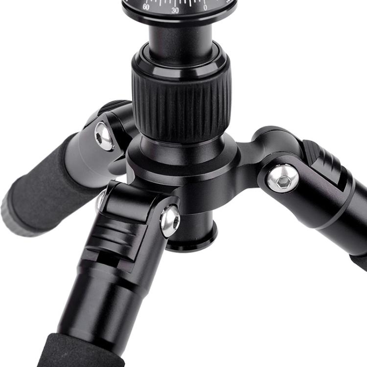 Xiletu FM5S-MINI 5-Section Folding Legs Mini Desktop Tripod Mount(Titanium)
