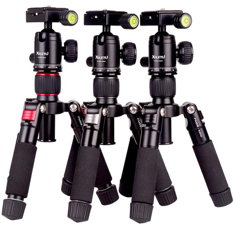 Xiletu FM5S-MINI 5-Section Folding Legs Mini Desktop Tripod Mount(Titanium)