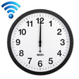 Smart Network Automatic Time Synchronization Wifi Wall Clock Modern Minimalist Silent Living Room Clock, Size:16 inch(Black) - Wall Clock by PMc TechLife | Online Shopping South Africa | PMc TechLife | Buy Now Pay Later Mobicred