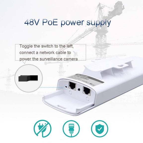 2 PCS COMFAST E314n 300mbps Covers 5 Kilometers Wifi Base Station Wireless Bridge, Plug Type:EU Plug