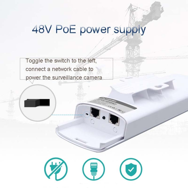 2 PCS COMFAST E314n 300mbps Covers 5 Kilometers Wifi Base Station Wireless Bridge, Plug Type:UK Plug