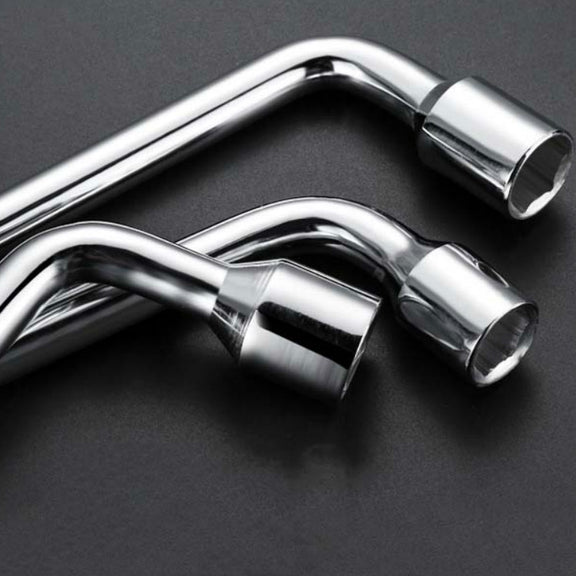 L-Type Car Tire Removal Tool Tire Wrench Socket Wrench, Specification: 17mm