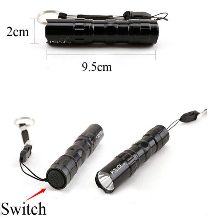 Mini Super Bright Flashlight Water-resistant Small Torch Light with Keychain