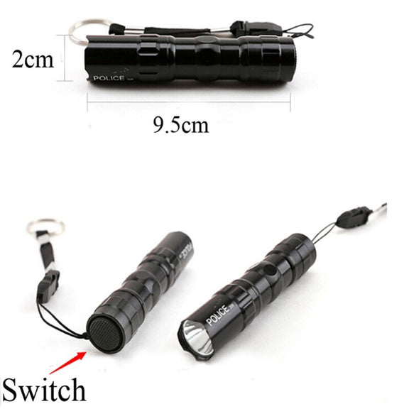 Mini Super Bright Flashlight Water-resistant Small Torch Light with Keychain