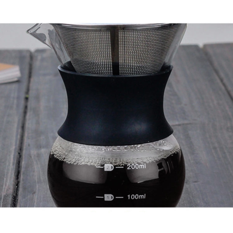 High Temperature Resistant Coffee Maker, Capacity:200ml, Style:Without Strainer