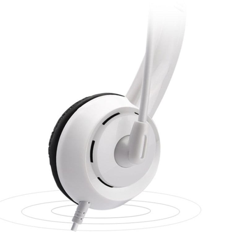 DANYIN DT326 Head-mounted Desktop Computer Children Learning Wire Headset with Microphone, Cable Length:1.8m, Style:Star Flag(White)