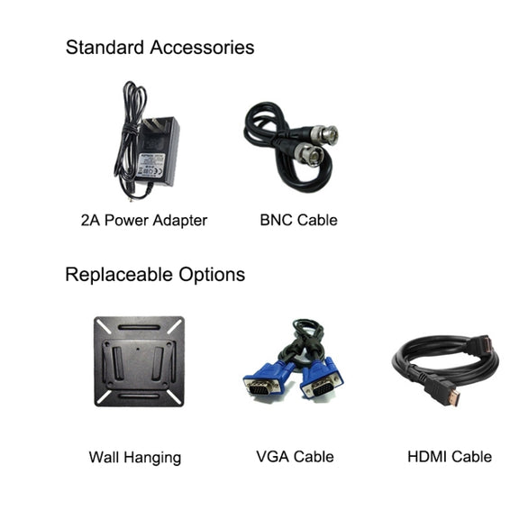 ZGYNK HB1303Q Embedded Industrial Capacitive Touch Display, US Plug, Size: 15.6 inch, Style:Capacitor