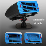 24V Multifunctional Heater For Car 360 Degree Rotating Car Heater, Style:Clip Model
