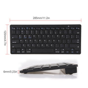 X5 2 in 1 Ultra-Thin Mini Wireless Bluetooth Keyboard + Bluetooth Mouse Set, Support Win / Android / IOS System(Black)