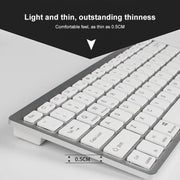 X5 2 in 1 Ultra-Thin Mini Wireless Bluetooth Keyboard + Bluetooth Mouse Set, Support Win / Android / IOS System(Black)
