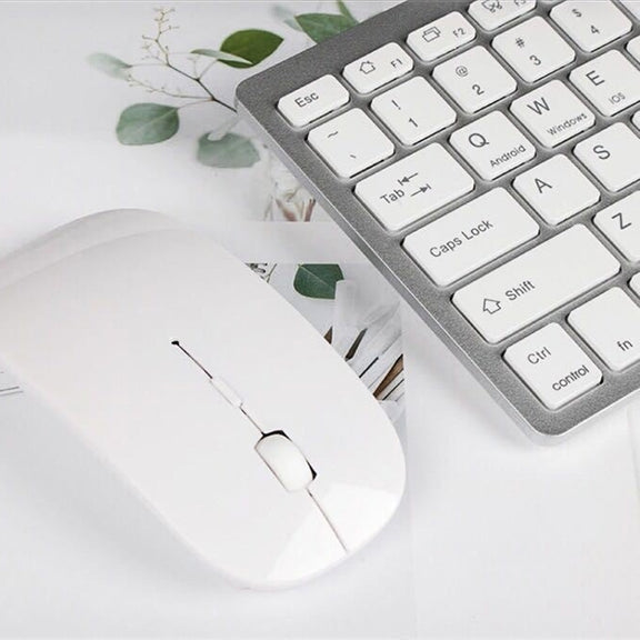 X5 2 in 1 Ultra-Thin Mini Wireless Bluetooth Keyboard + Bluetooth Mouse Set, Support Win / Android / IOS System(Black)