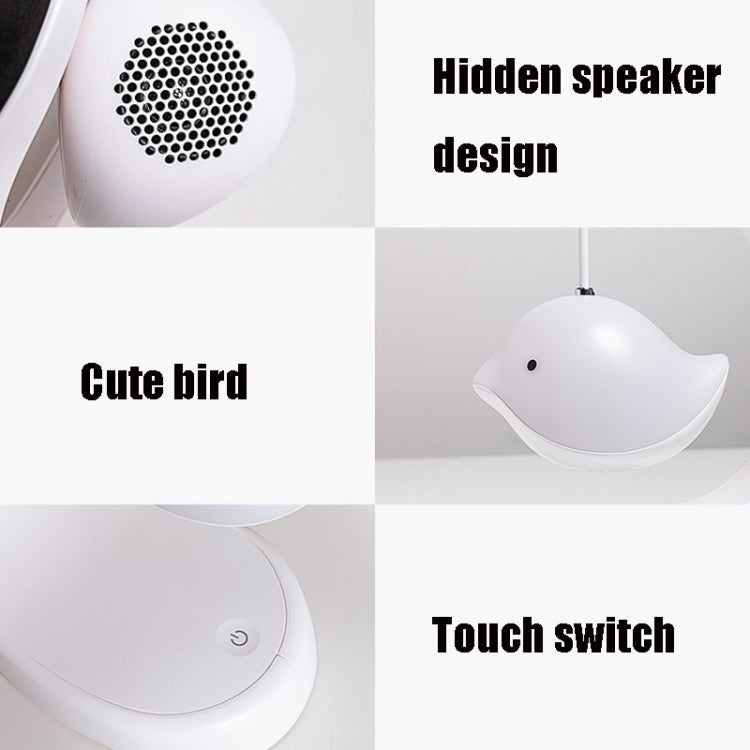 Bird Speaker Night Light Bedroom Bedside Music Desk Lamp, Style:Bluetooth