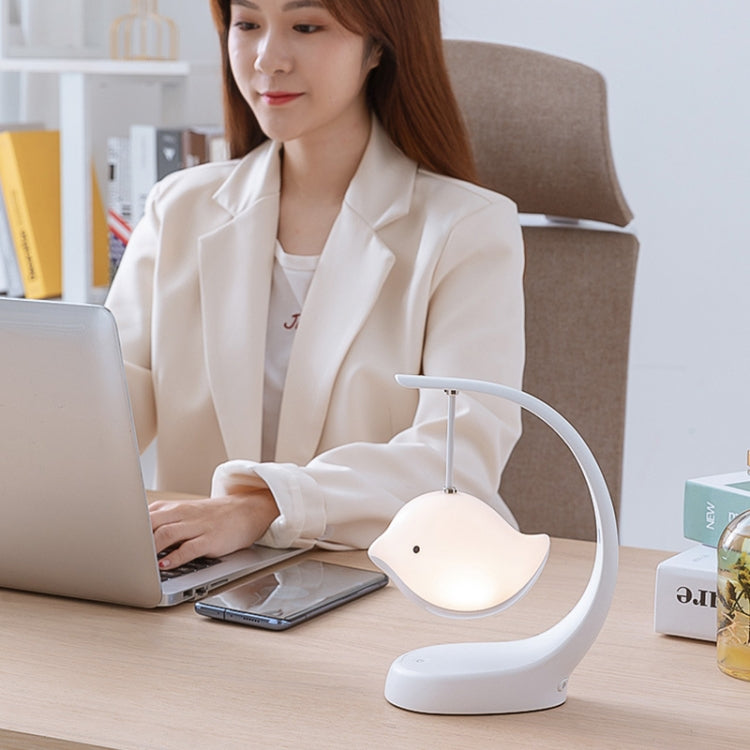 Bird Speaker Night Light Bedroom Bedside Music Desk Lamp, Style:Bluetooth