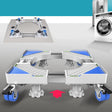 Double Tubes 4 Wheels + 8 Legs Adjustable Stainless Steel Refrigerator Bracket Washing Machine Base Bracket - free shipping - PMC TechLife - Order now!