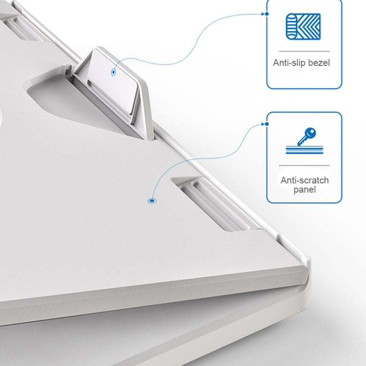 Multifunctional Folding Notebook Stand Monitor Increase Rack, Colour: Tripod (White)
