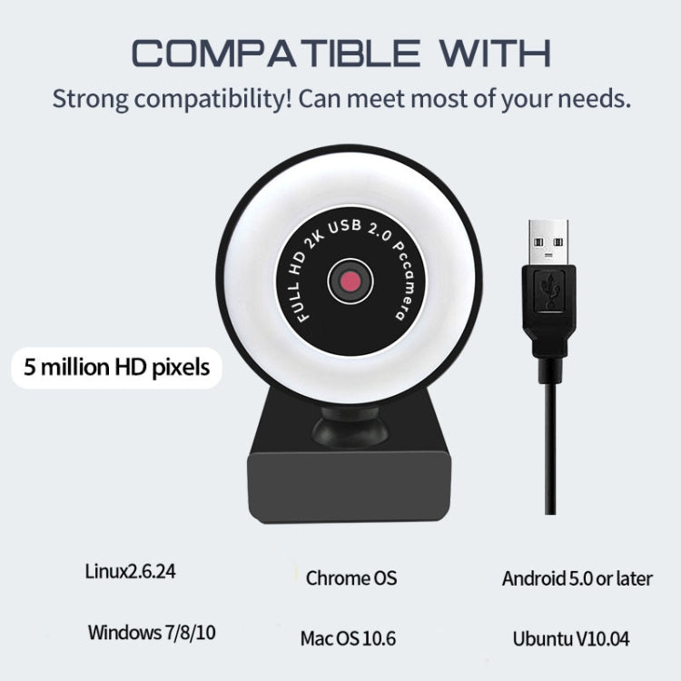 A9mini USB Drive-Free HD Fill Light Camera with Microphone, Pixel:1.0 Million Pixels 720P