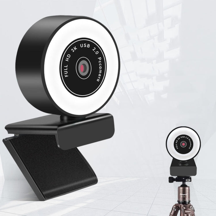 A9mini USB Drive-Free HD Fill Light Camera with Microphone, Pixel: 5.0 Million Pixels 2K Auto Focus