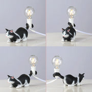 Cat Light Animal Table Lamp Mini Night Light, Power Plug:AU Plug(Meditation)