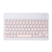 Universal Ultra-Thin Portable Bluetooth Keyboard For Tablet Phones, Size:7 inch(Pink Keyboard)