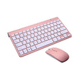 USB External Notebook Desktop Computer Universal Mini Wireless Keyboard Mouse, Style:Keyboard and Mouse Set(Rose Gold) - Wireless Keyboard by PMC TechLife | Online Shopping South Africa | PMC TechLife | Buy Now Pay Later Mobicred