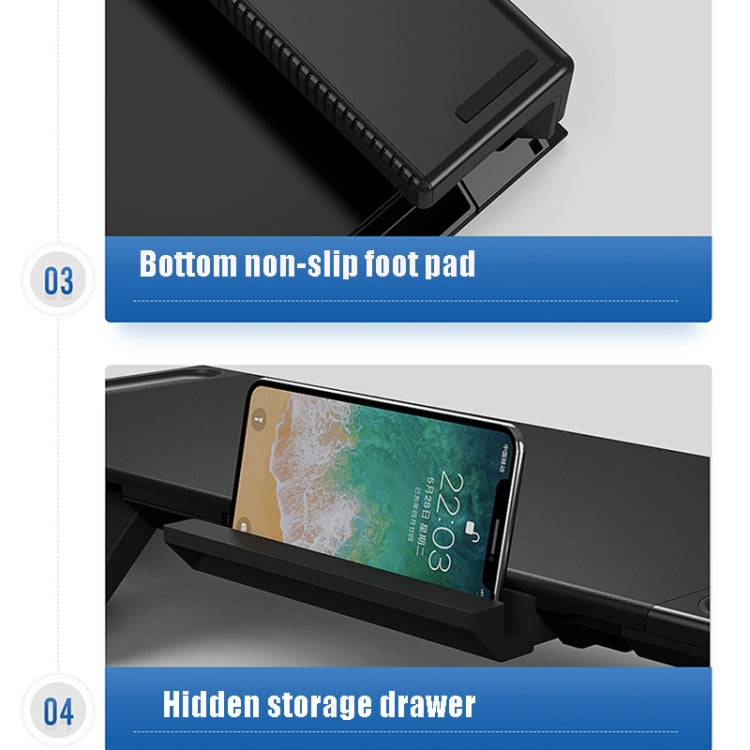 AP2002-2-A Display Increase Rack Notebook Storage BracketOlmaster, Style:Plus Storage Box