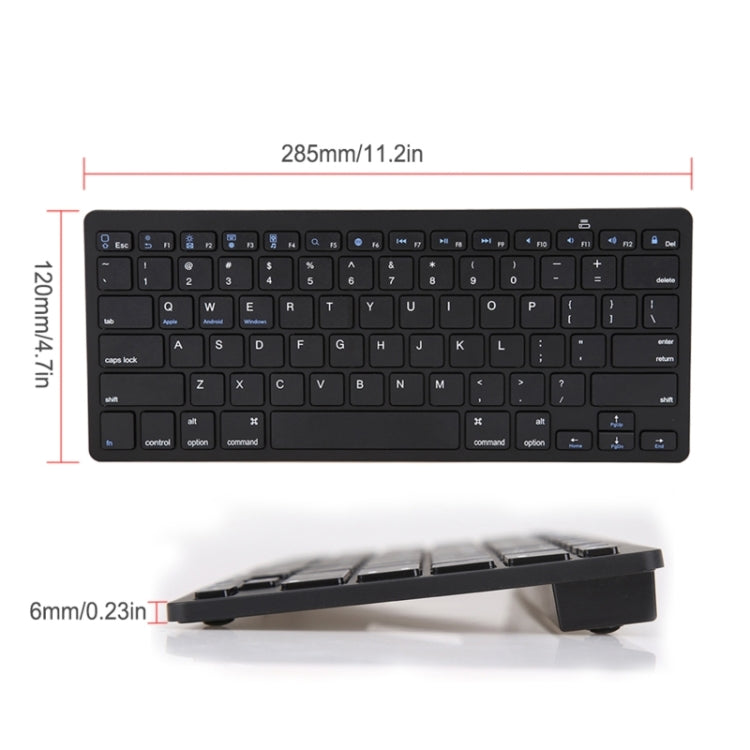 X5 Ultra-Thin Mini Wireless Keyboard + Wireless Mouse Set, Support Win / Android / IOS System(Silver)