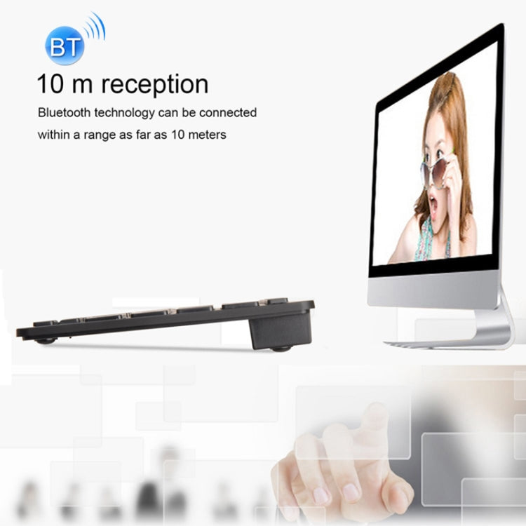 X5 Ultra-Thin Mini Wireless Keyboard + Wireless Mouse Set, Support Win / Android / IOS System(Silver)