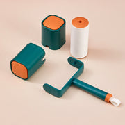Household Square Color Contrast Roller Pet Clothes Sticking Device(Blue)