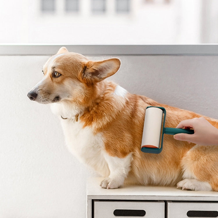 Household Square Color Contrast Roller Pet Clothes Sticking Device(Blue)