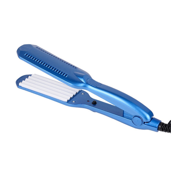 220V Professional Ceramic Corrugated Curling Iron(Blue)