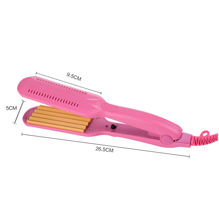 220V Professional Ceramic Corrugated Curling Iron(White)