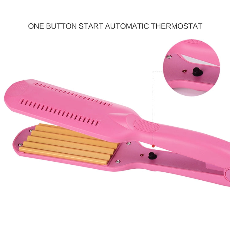 220V Professional Ceramic Corrugated Curling Iron(White)