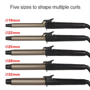 Nano Titanium Hair Curler with LED Digital Temperature Display, Size: 22mm, US Plug