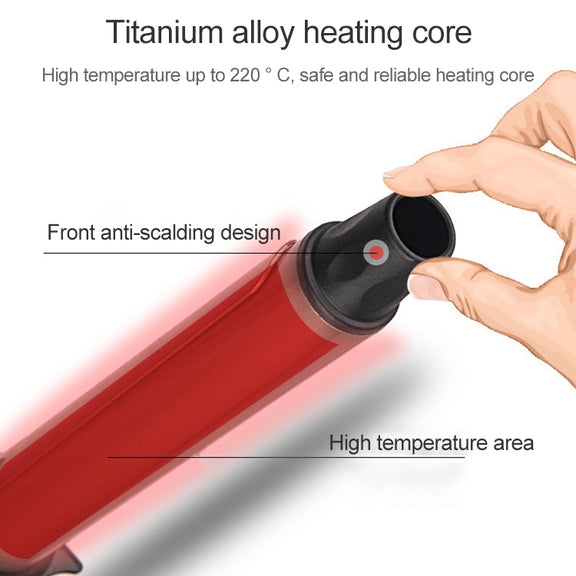 Nano Titanium Hair Curler with LED Digital Temperature Display, Size: 28mm, US Plug