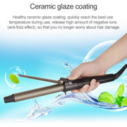 Nano Titanium Hair Curler with LED Digital Temperature Display, Size: 28mm, US Plug
