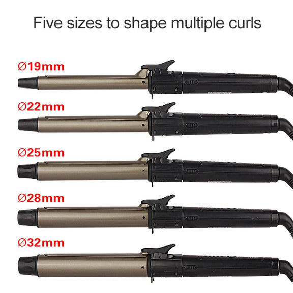 Nano Titanium Hair Curler with LED Digital Temperature Display, Size: 32mm, US Plug
