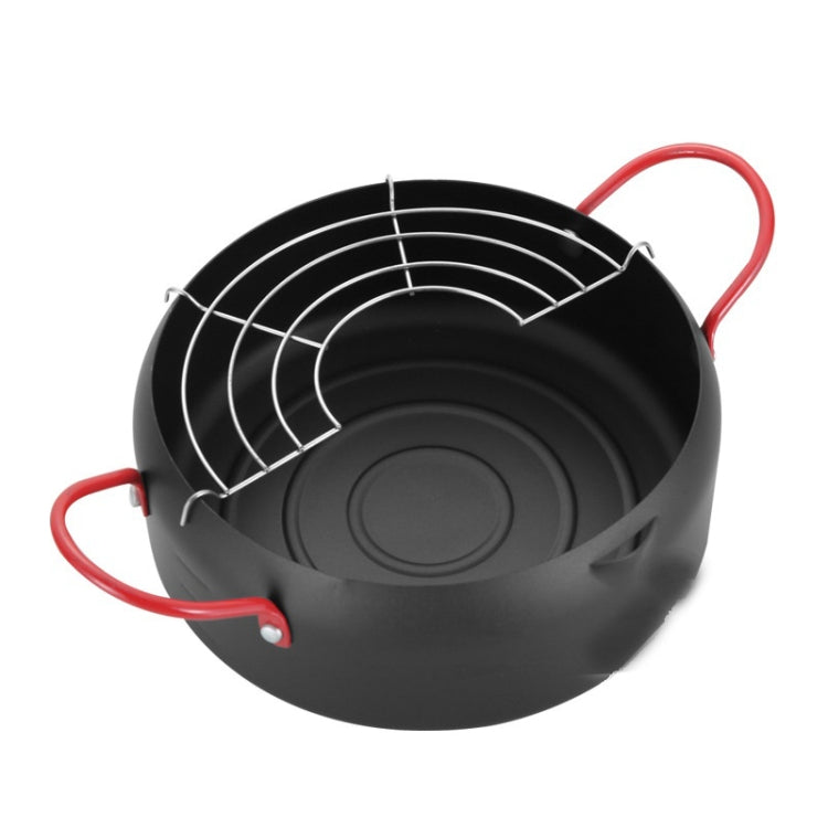 Tempura Hot Pot Household Fryer Pot Non-Stick Pan With Filter Holder, Specification:20cm without Clip