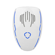 DC-9015 Household Energy-saving Multi-function Variable Frequency Ultrasonic Electronic Mouse and Mosquito Repellent, Style:UK Plug(White)