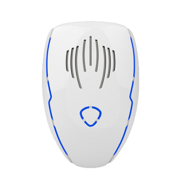 DC-9015 Household Energy-saving Multi-function Variable Frequency Ultrasonic Electronic Mouse and Mosquito Repellent, Style:EU Plug(White)