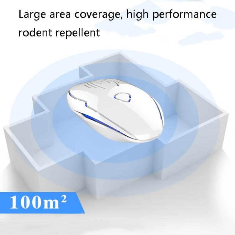 DC-9015 Household Energy-saving Multi-function Variable Frequency Ultrasonic Electronic Mouse and Mosquito Repellent, Style:EU Plug(Black)