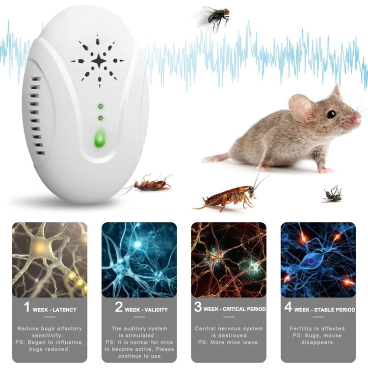 DC-9007 Ultrasonic Mosquito Repellent Portable Insect Repellent, Style:UK Plug(Black)