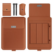 A2 4 in 1 Computer Bracket Liner Bag Storage Bag, Size:13/14 inch(Brown)