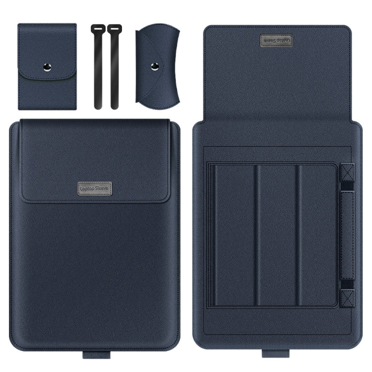 A2 4 in 1 Computer Bracket Liner Bag Storage Bag, Size:13/14 inch(Dark Blue)