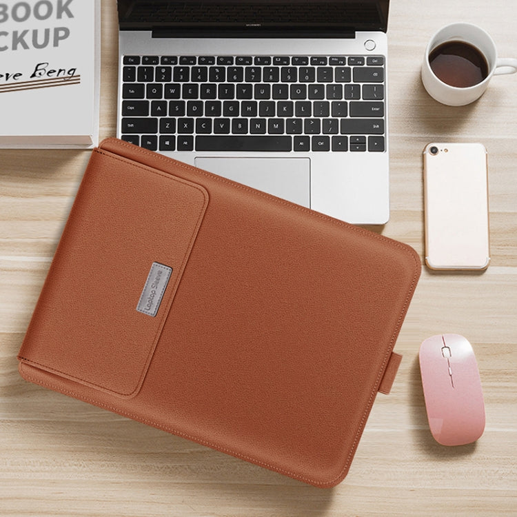 A2 4 in 1 Computer Bracket Liner Bag Storage Bag, Size:15 inch(Brown)