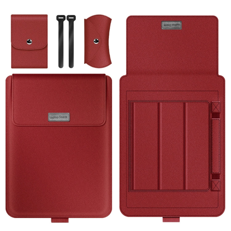 A2 4 in 1 Computer Bracket Liner Bag Storage Bag, Size:15 inch(Red)